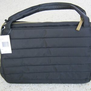 ERIC JAVITS  New York - Black, Quilted, Nylon, Zippered Tote